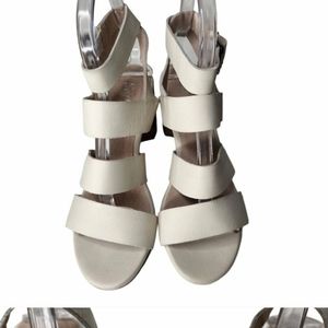 Seychelles White Ankle Strappy Sandal Heel Women's 7